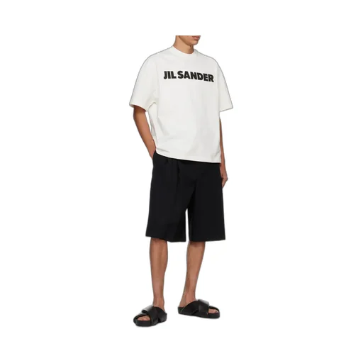 Belted Gabardine Bermuda Shorts