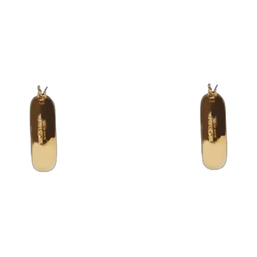 Logo Engraved Hoop Earrings