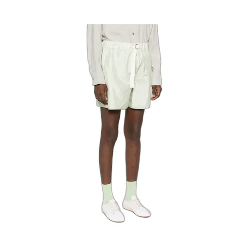 Belted Straight-Leg Shorts
