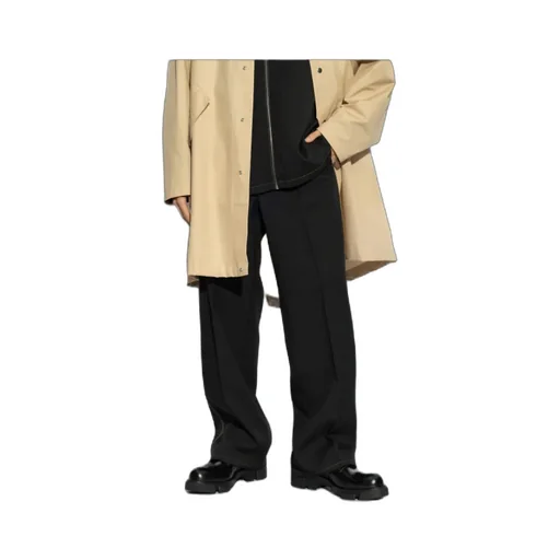Creased Straight Leg Trousers