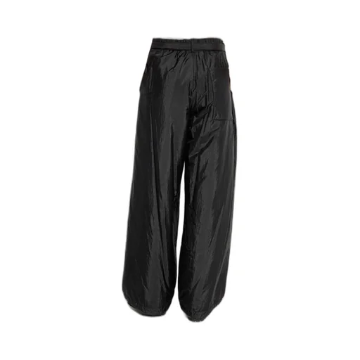 Belted Waist Wide-Leg Trousers