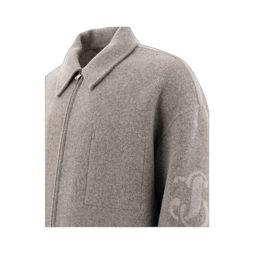 Relaxed Fit Zip-Up Jacket