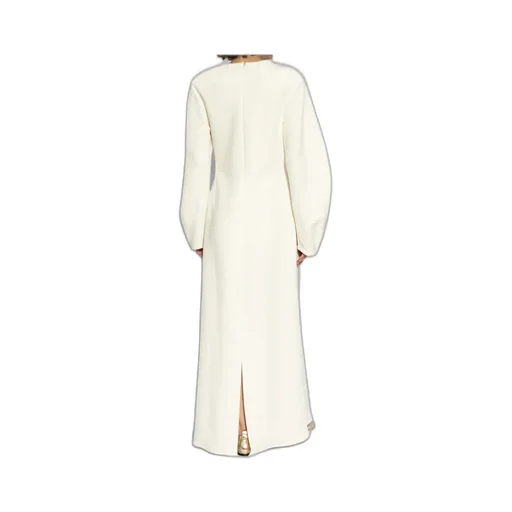 Knot-Detail Textured Maxi Dress