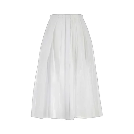 Wide Pleated Skirt