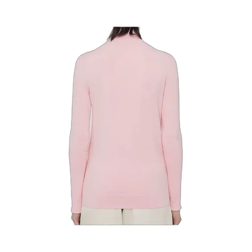 High-Neck Ribbed Sweater