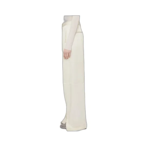 Side Slits Twill Trousers