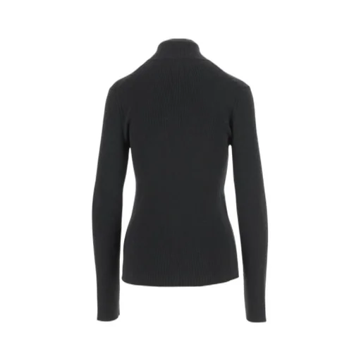 Zip-Up Ribbed-Knit Cardigan
