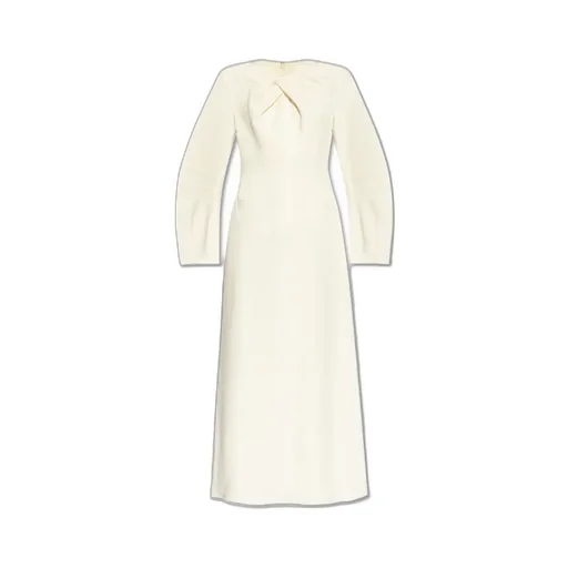 Knot-Detail Textured Maxi Dress