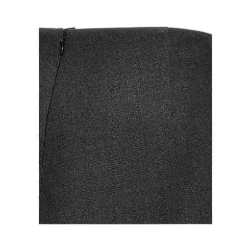 High-Waisted Zipped Midi Skirt