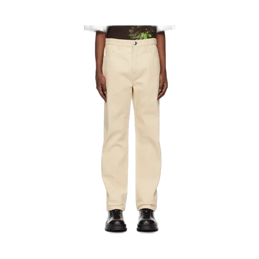 Button-Fastened Straight-Leg Jeans
