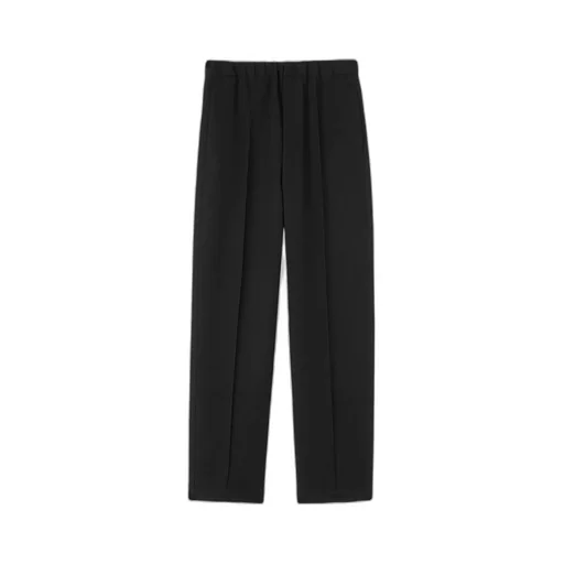 Mid-Rise Straight-Leg Trousers