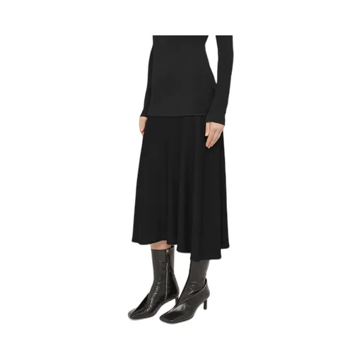 Crew-Neck Crepe Dress