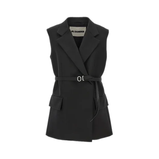 V-Neck Belted Vest