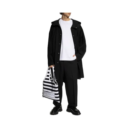 Logo Printed Hooded Parka