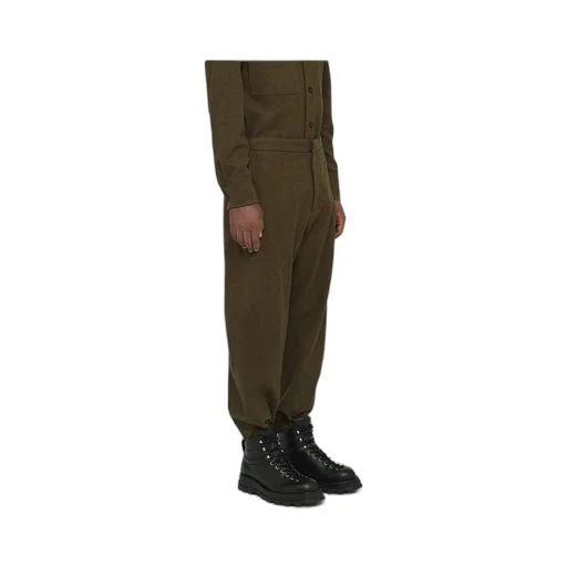 Tapered Leg Cropped Trousers