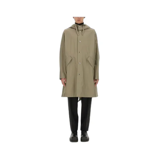 Logo Printed Hooded Parka