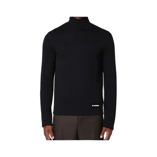 Logo Patch High Neck Sweatshirt