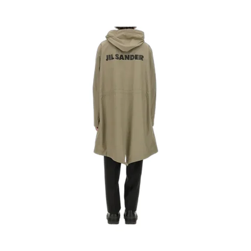 Logo Printed Hooded Parka