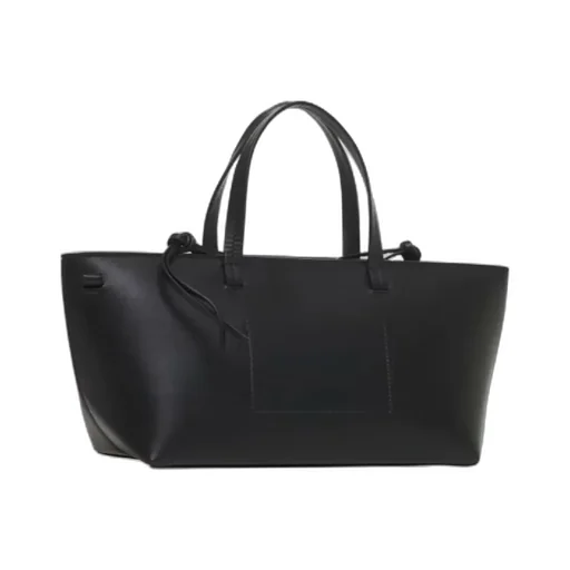 Logo Printed Top Handle Bag