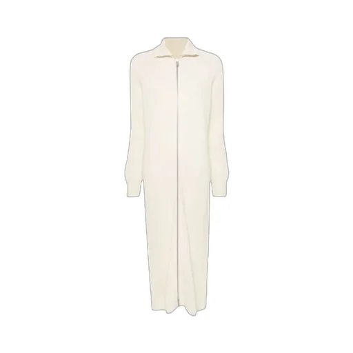 Ribbed-Knit Straight Hem Maxi Dress