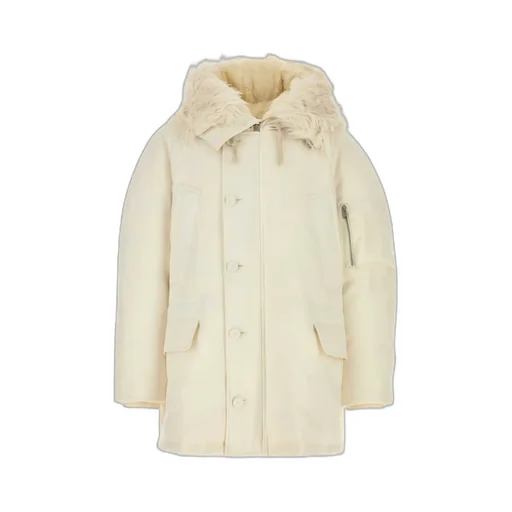 Zip Detailed Oversized Down Jacket