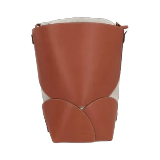 Logo Embossed Drawstring Bucket Bag