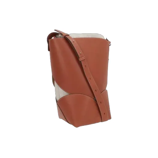 Logo Embossed Drawstring Bucket Bag