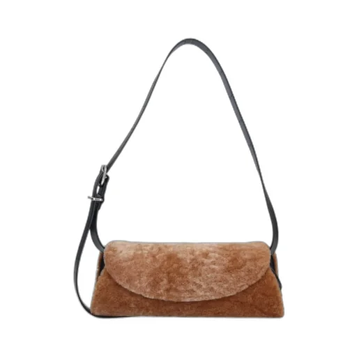 Small Cannolo Foldover Shoulder Bag