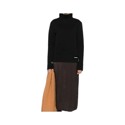 Logo Patch High Neck Sweatshirt