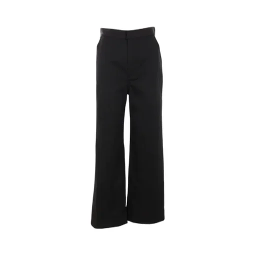 Straight-Leg Denim Trousers