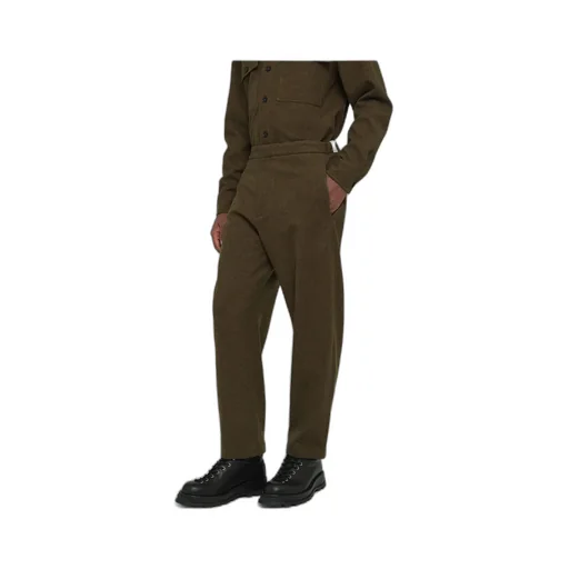 Tapered Leg Cropped Trousers