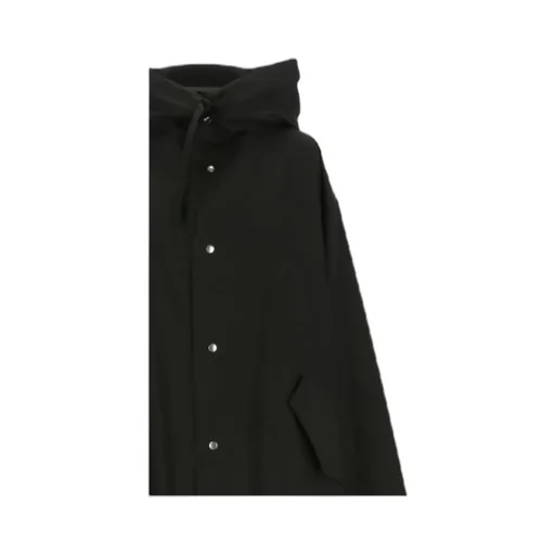 Logo Printed Drawstring Coat