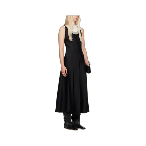 Low Round Neck Dress