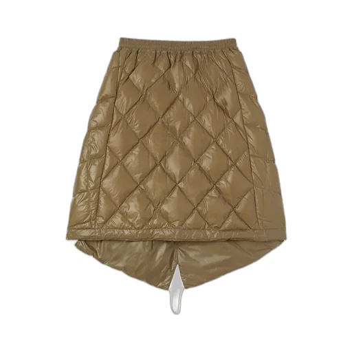 Down Quilted Midi Skirt