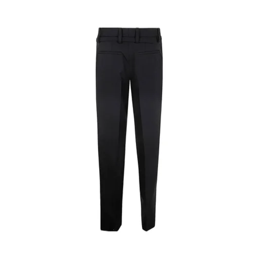 Straight-Leg Belted Tailored Trousers