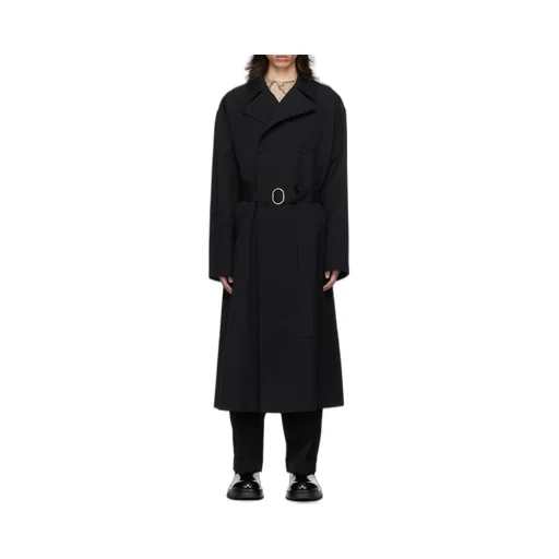 Double-Breasted Belted Coat