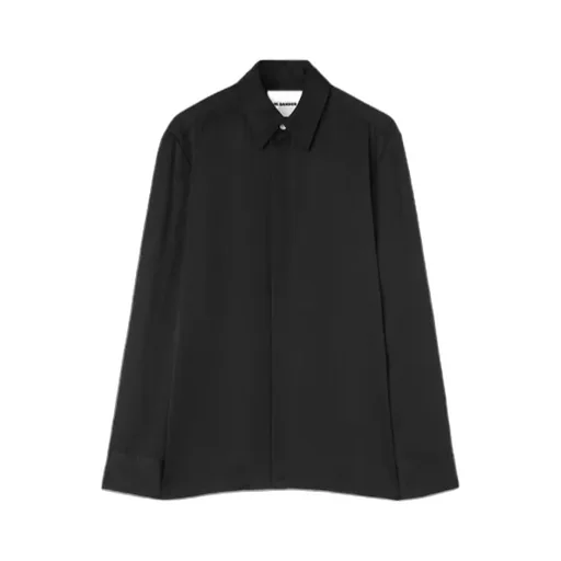 Buttoned Straight Hem Shirt