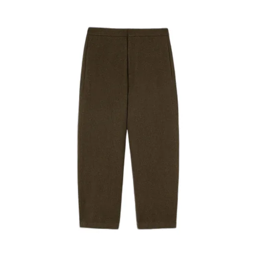 Tapered Leg Cropped Trousers