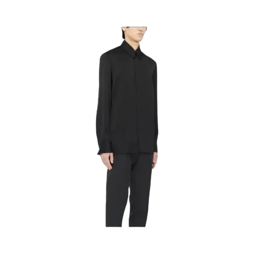 Buttoned Straight Hem Shirt