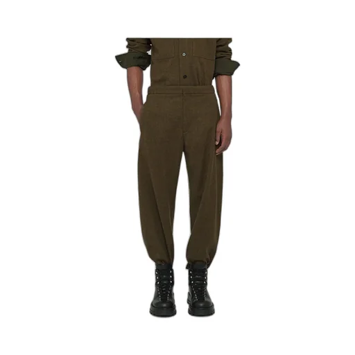 Tapered Leg Cropped Trousers