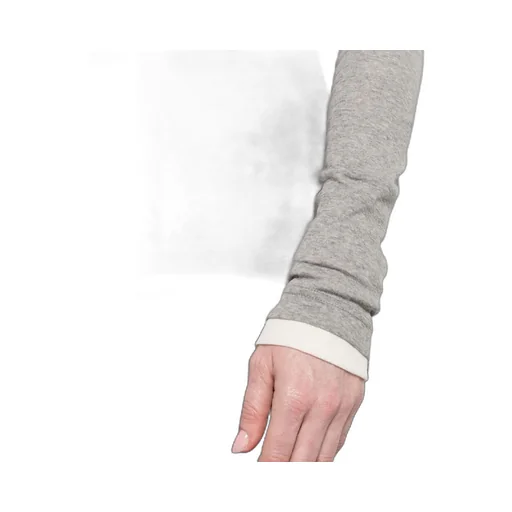 Three-Piece T-Shirt With Round Neck