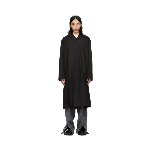 Buttoned-Up Midi Coat