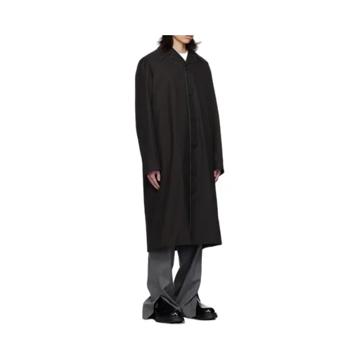Buttoned-Up Midi Coat