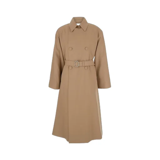 Double-Breasted Belted Coat