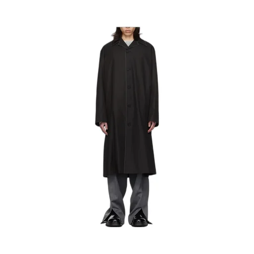 Buttoned-Up Midi Coat