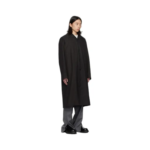Buttoned-Up Midi Coat