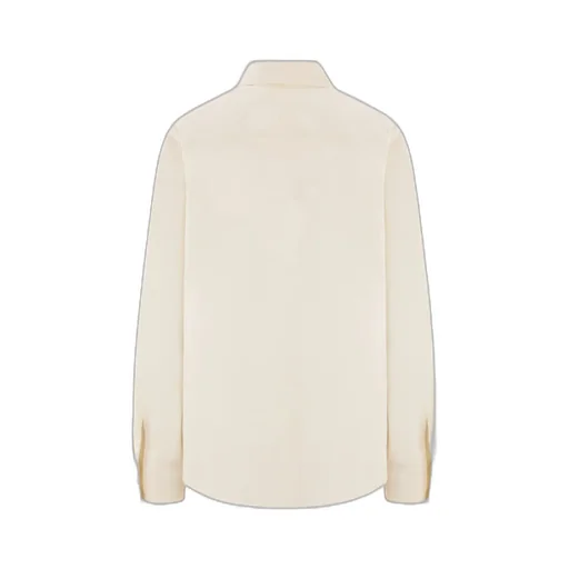 Curved Hem Poplin Shirt