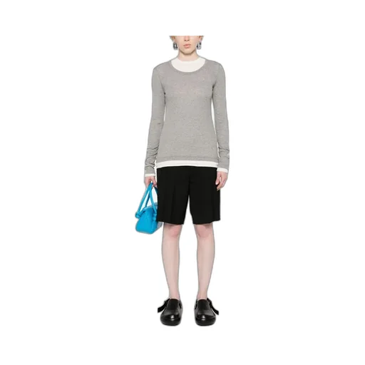 Three-Piece T-Shirt With Round Neck