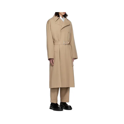 Double-Breasted Belted Coat
