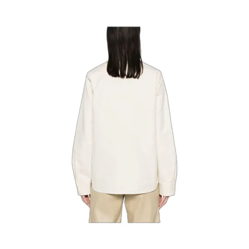 Curved Hem Poplin Shirt